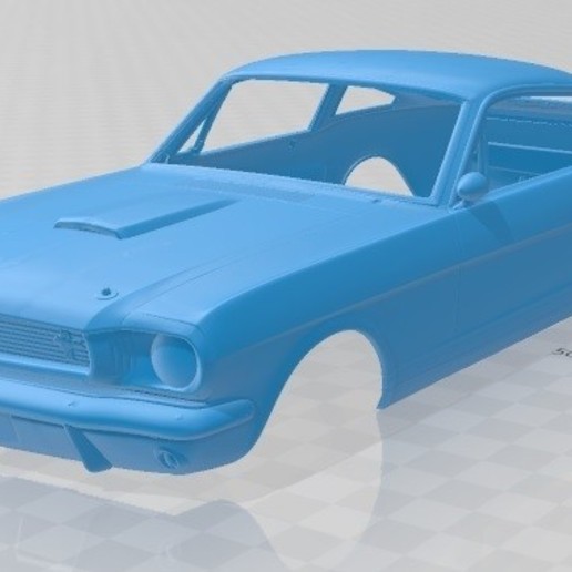 Download 3D Model Mustang 350GT 1969 Printable Body Car Cults